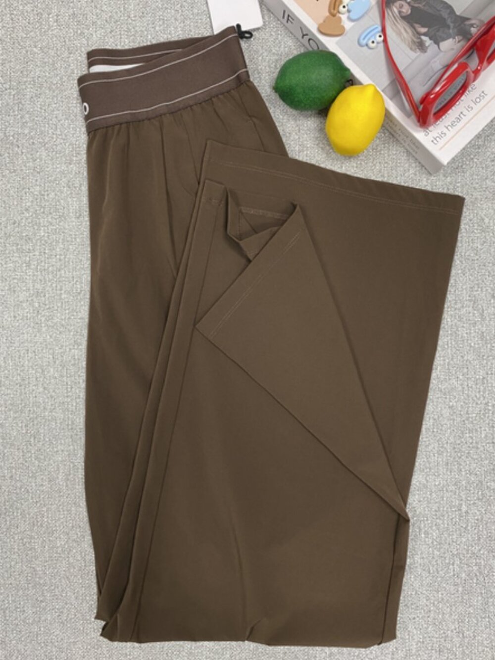 Espresso Brown🐑ALO Yoga Suit Up Wide Trouser💗Regular-30” Inseam,Chic,Unused - Picture 7 of 8